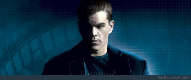 Matt Damon as jason Bourne in Original Bourne Trilogy