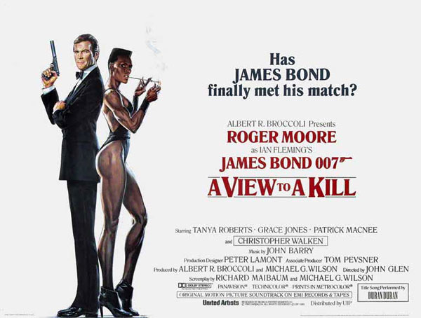 A View to a Kill (1985) – ජේම්ස් බොන්ඩ් හා සිලිකන් වැලි කුමන්ත්‍රණය.